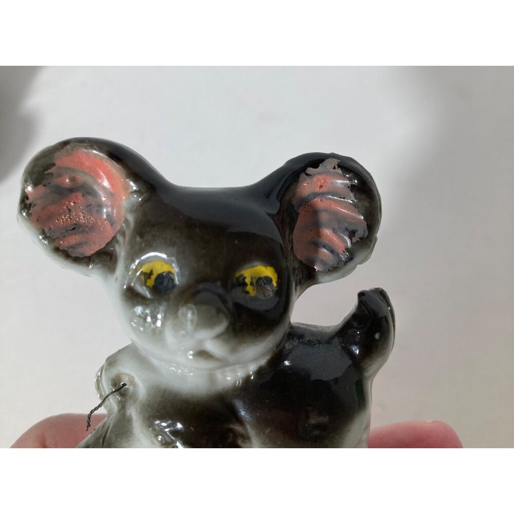 Vintage Japan Porcelain Cow Dog Puppie 2" Flaw‎ - Picture 10 of 11